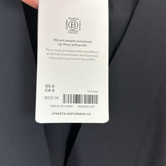 Athleta Avenue Black Women's Blazer New (NWT) Size 6 - Picture 7 of 12